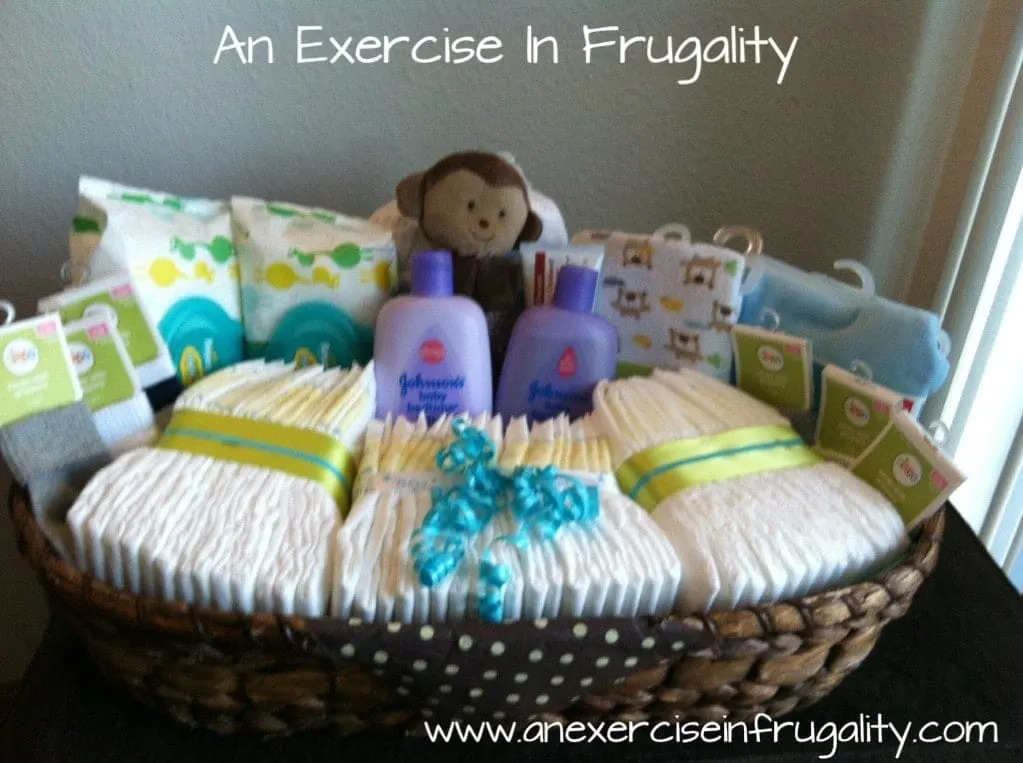 Baby Shower Basket Gift Idea An Exercise In Frugality