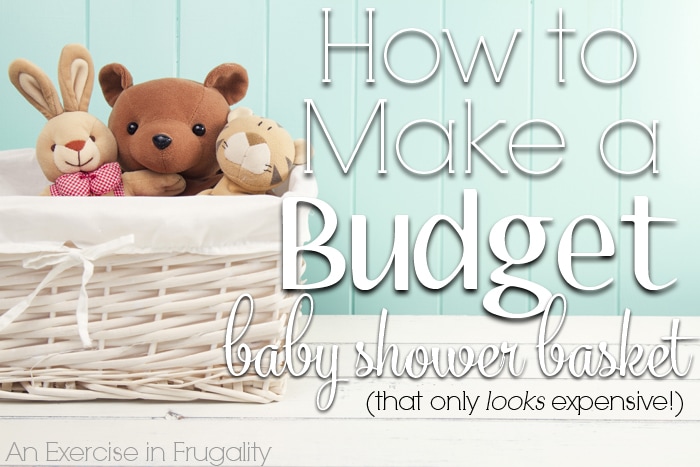how to make a budget baby shower basket