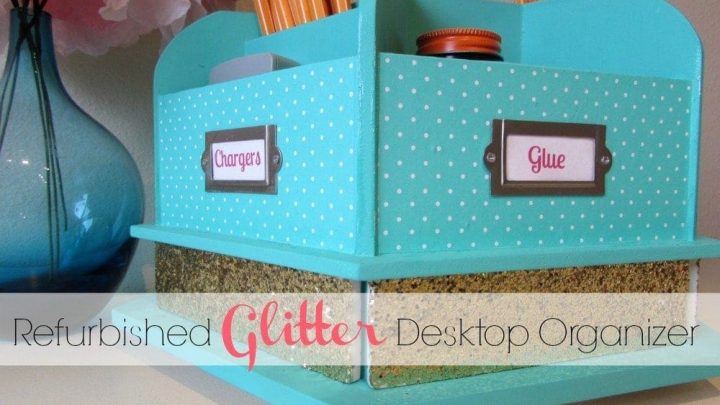 Glitter Desktop Organizer