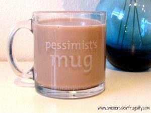 Pessimist mug front