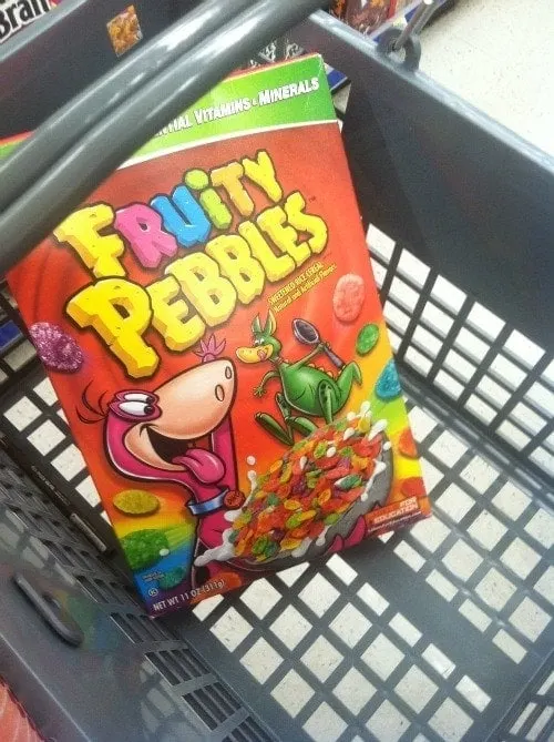Fruity Pebbles Walgreens Basket