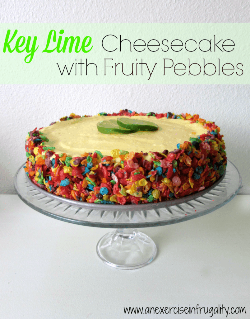 Key Lime Fruity Pebbles Cheesecake