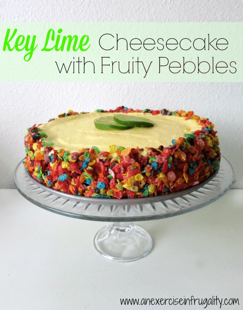 Key Lime Fruity Pebbles Cheesecake Key Lime Fruity Pebbles Cheesecake