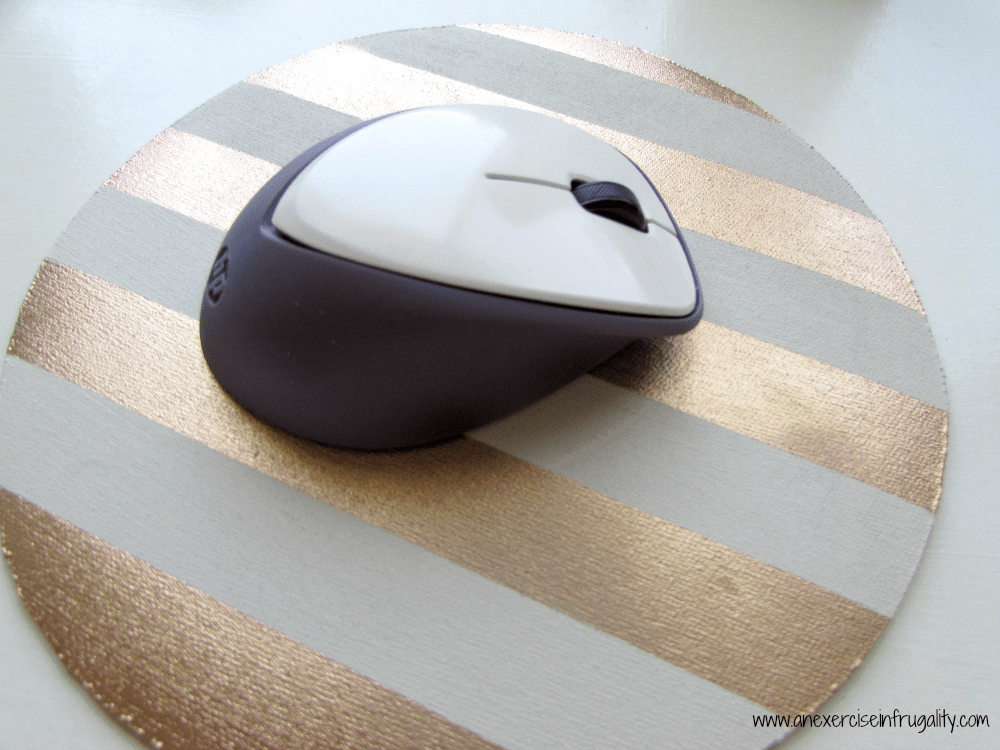 Gold Mouse Pad Tutorial - An Exercise in Frugality