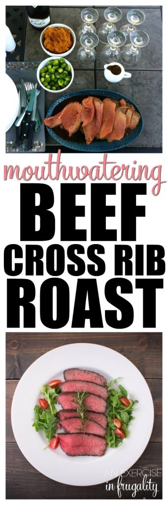 Beef Cross Rib Roast - This recipe is SO simple, it has just TWO ingredients! If you're avoiding packaged foods, then one of the ingredients can be made with spices you have in your cabinet. Still really easy! This is the perfect cooking method for a tender cross rib roast, perfect for your holiday guests, Christmas dinner or any night!