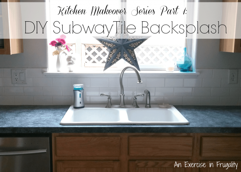 Kitchen Makeover White Subway Tile Backsplash