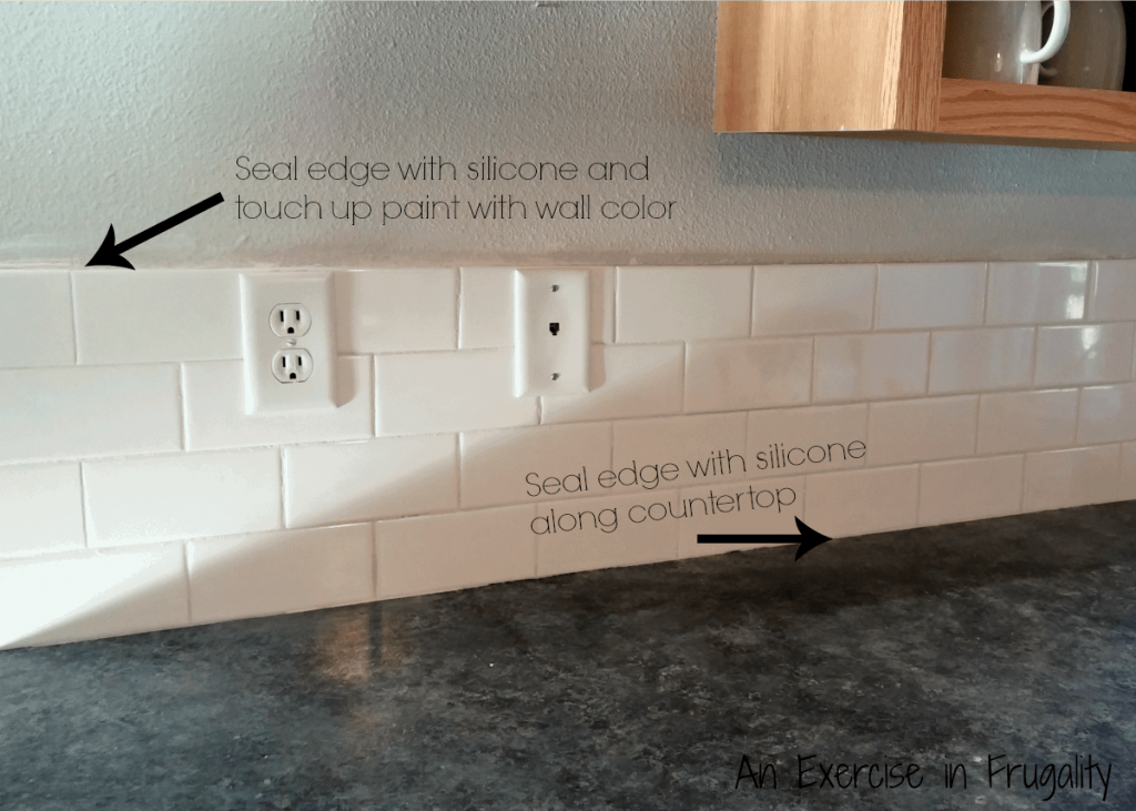 subway tile seal seam silicone