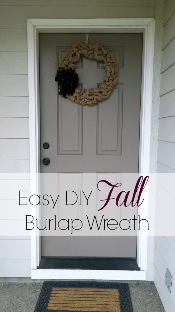 DIY Burlap Fall Wreath