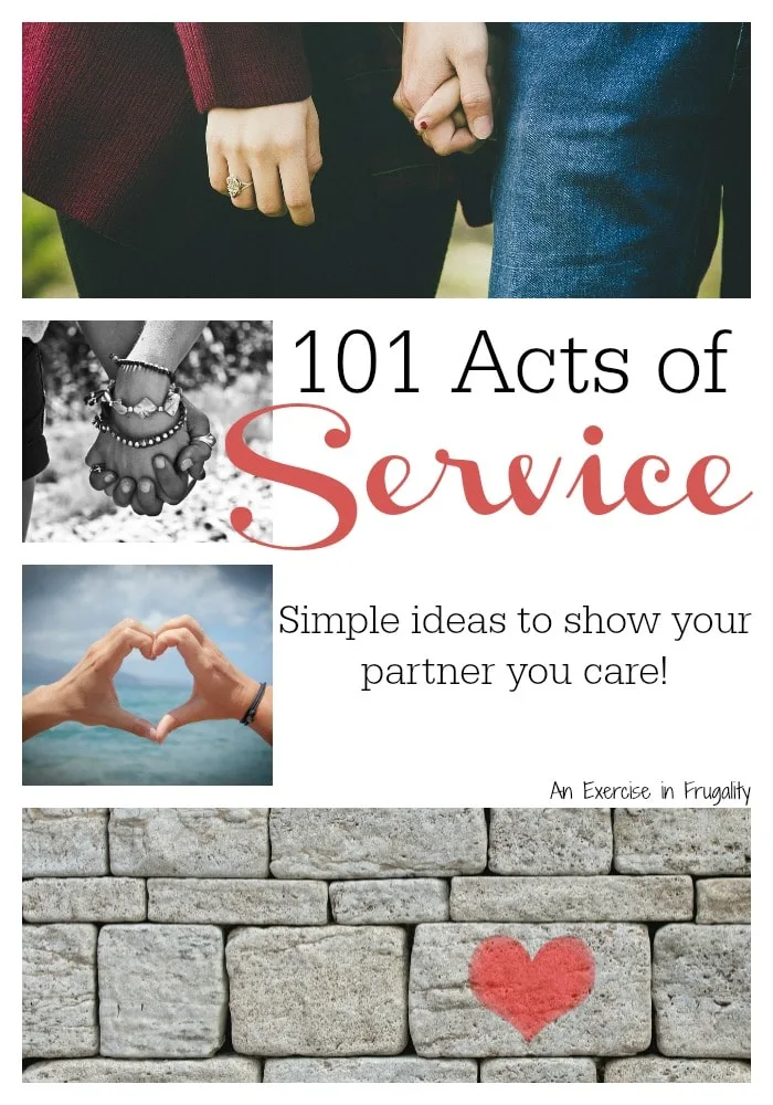 101 Acts of Service Love Language Examples and Ideas - An Exercise