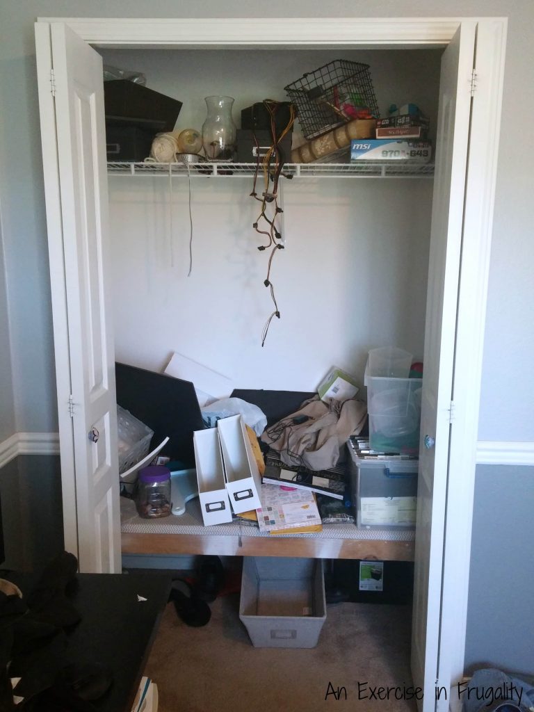 Disorganized Closet