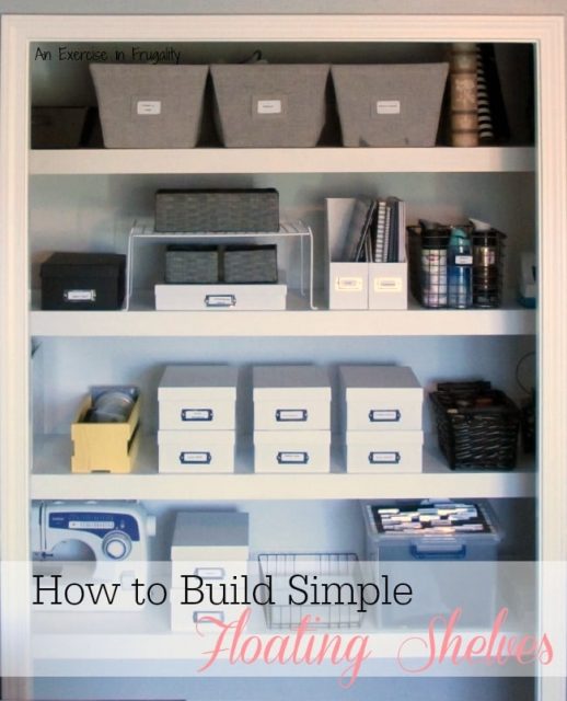 How to Build Floating Shelves - An Exercise in Frugality