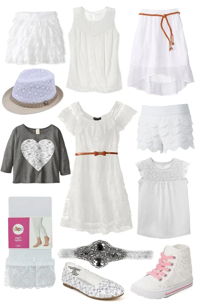 white lace for girls