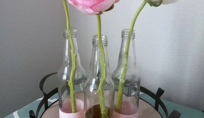 Easy DIY Paint Dipped Bud Vases
