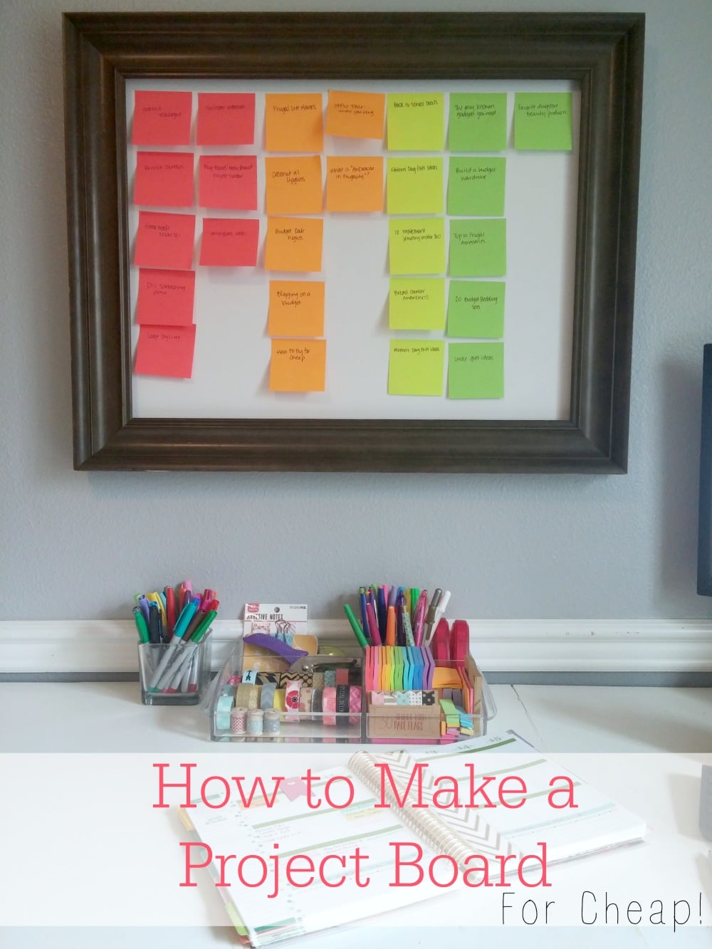 how to make a blog project board