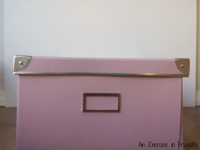 pink storage box