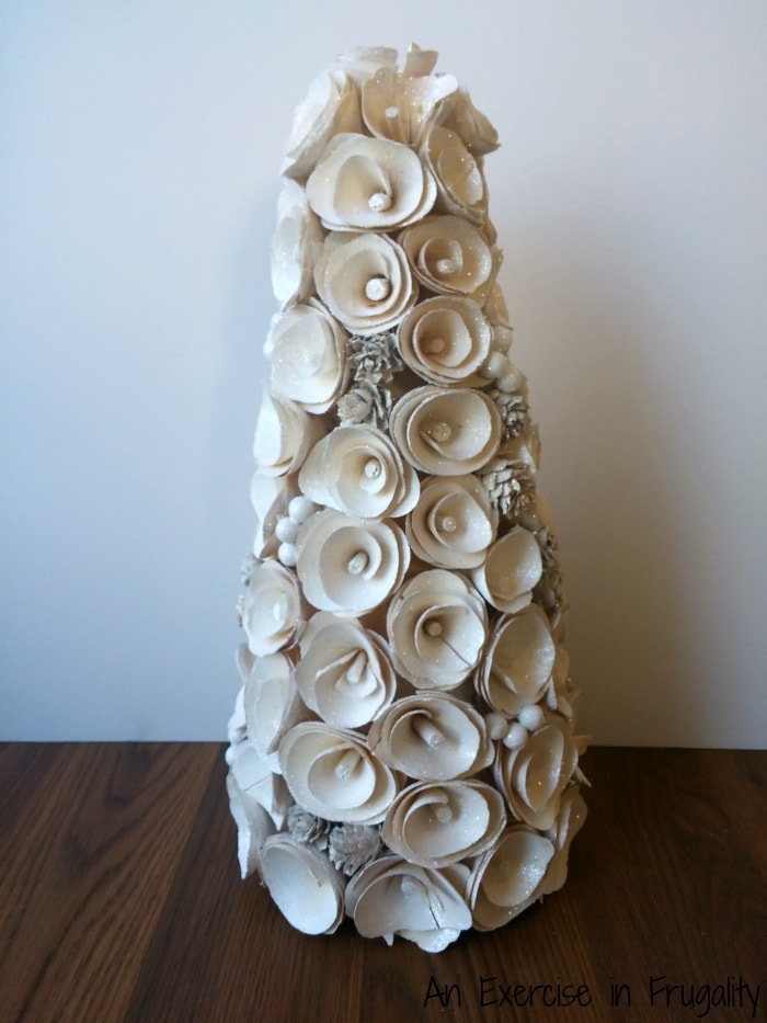 wood rose christmas tree