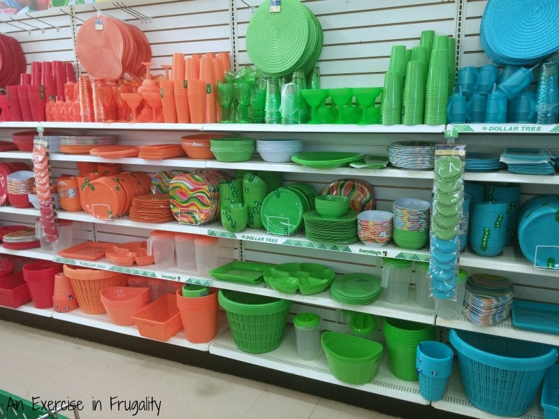 dollar tree patio party ware