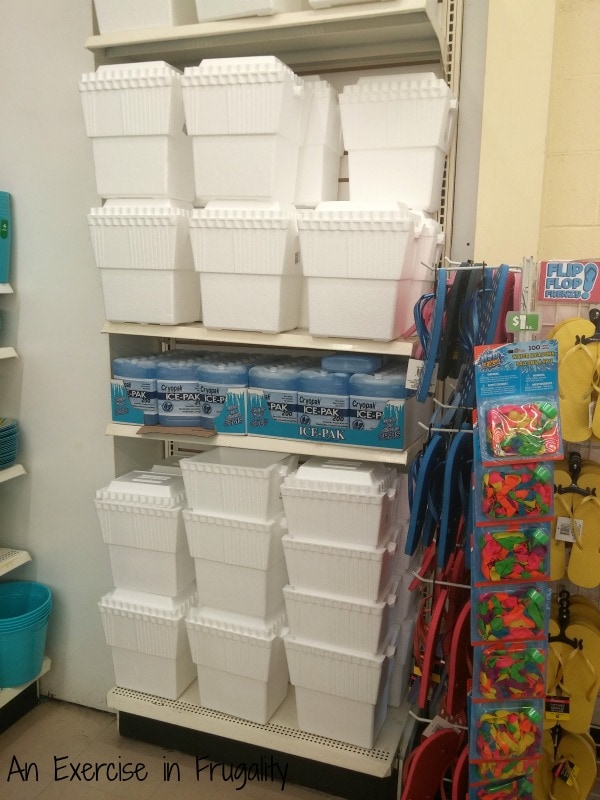 dollar tree styrofoam cooler ice pack air conditioner