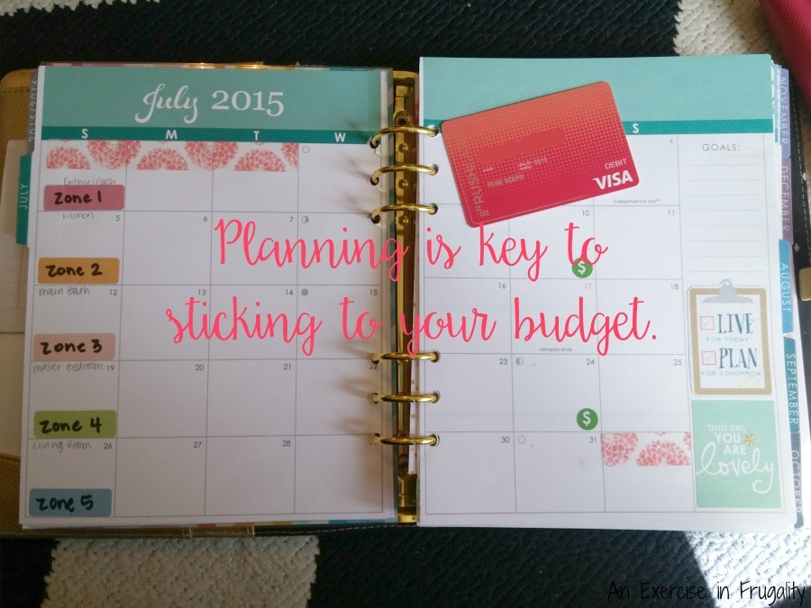 planning is key to budget