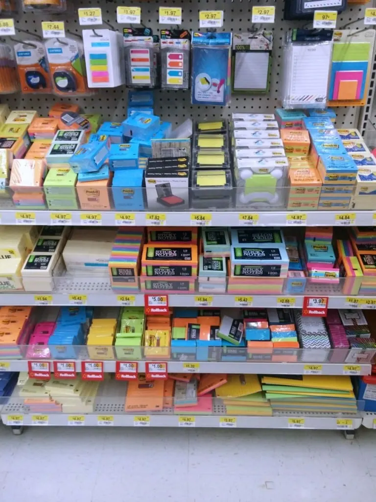 Walmart Post It Notes