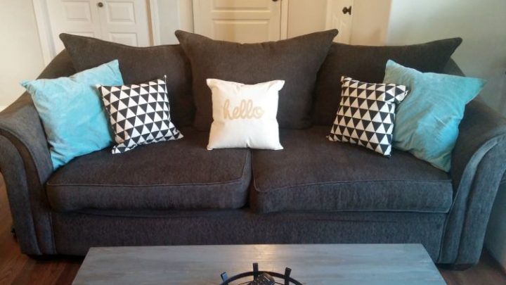 Finished DIY throw pillows