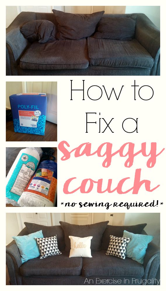 How to Fix Saggy Couch Cushions - An Exercise in Frugality