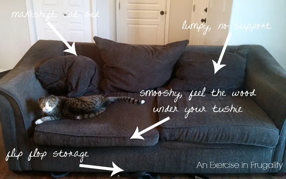 How To Fix Saggy Couch Cushions An Exercise In Frugality