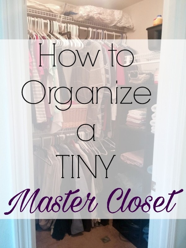 How to Organize a Tiny Master Closet - An Exercise in Frugality