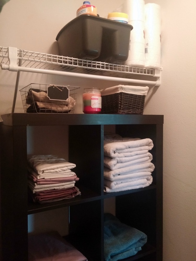 master linen closet organization