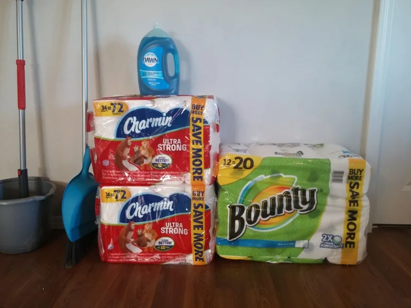 spring cleaning supplies