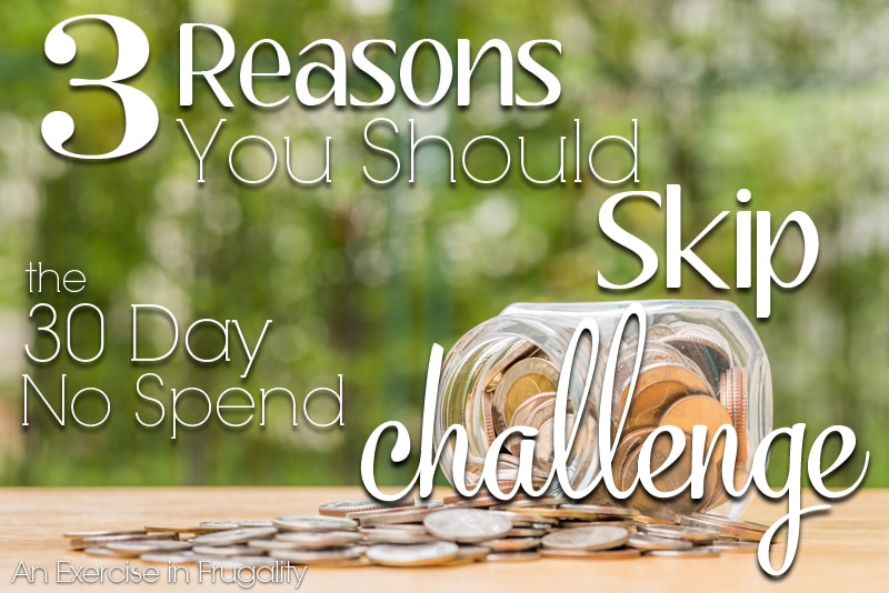 30 day no spend challenge