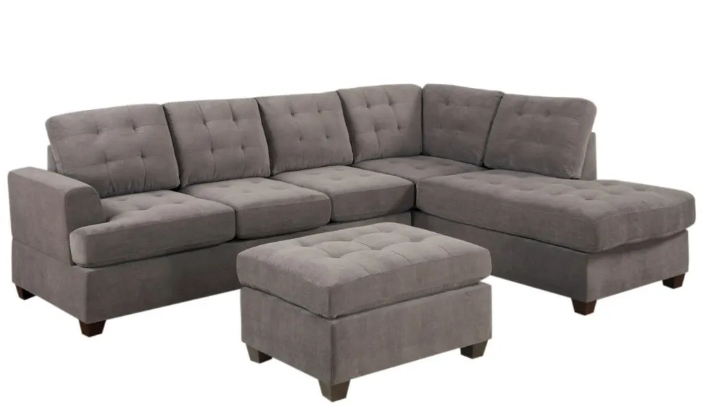 Drew Tufted Sectional Sofa
