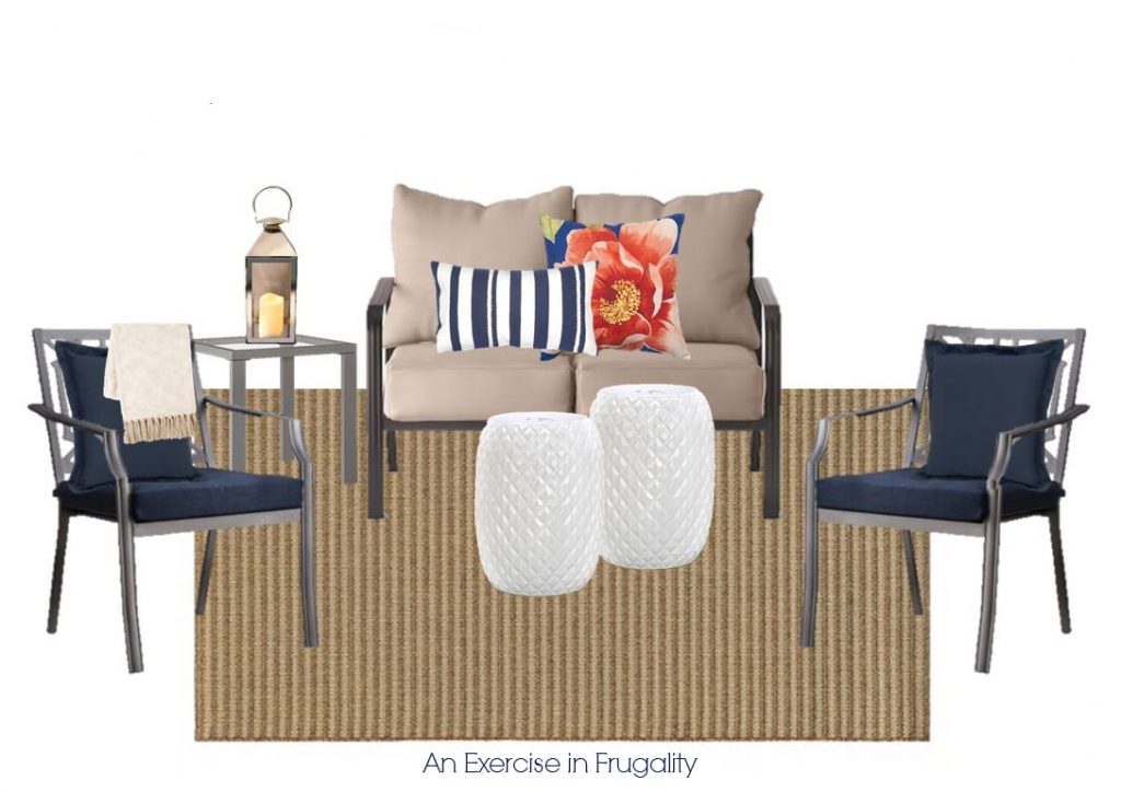 Pottery Barn Inspired Budget Patio Set 