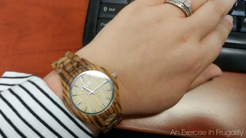 JORD Wood Watch Fieldcrest in Zebrawood and Maple. SO pretty and goes with everything!