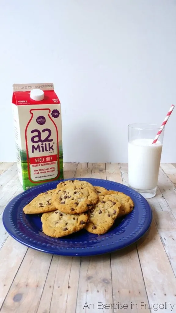a2 milk and cookies