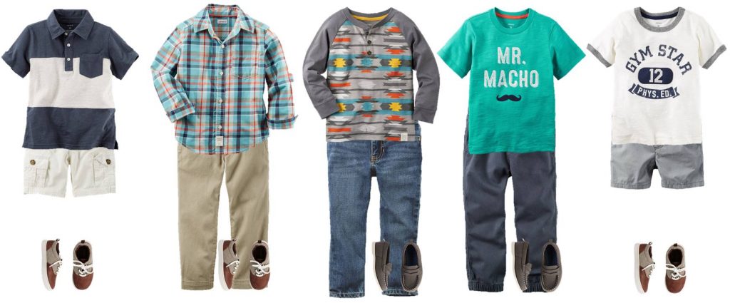 Back to School time is almost here! These outfits from Carter's are SO adorable and very affordable (oh, and there's a coupon code now too!). Get your little man decked out for back to school and let him show off his own cool style.