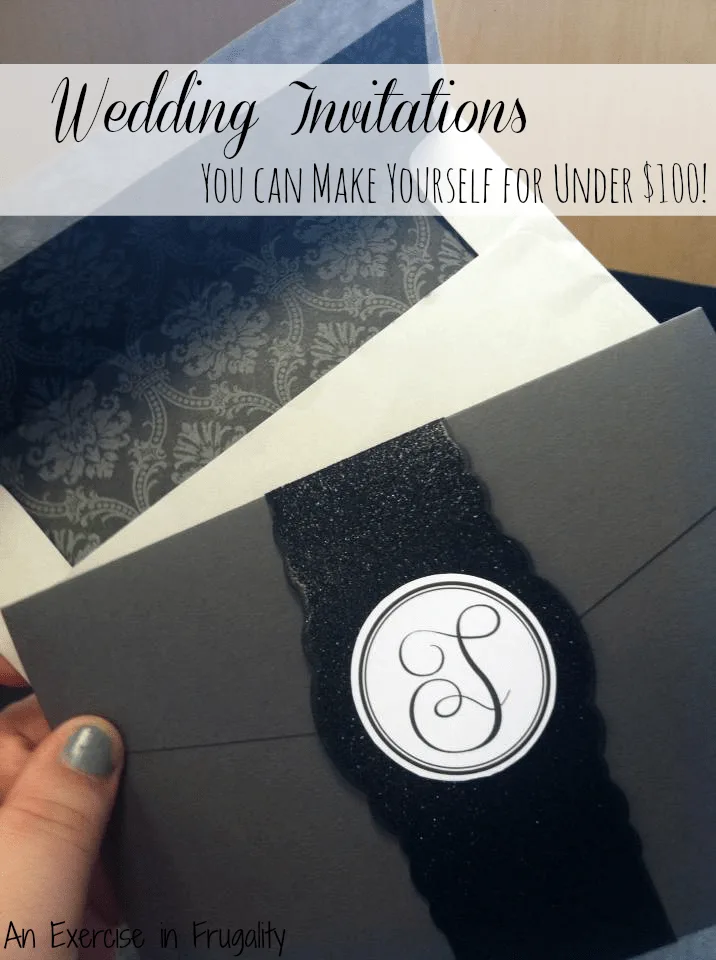 How to have a budget wedding: Make your own wedding invitations!