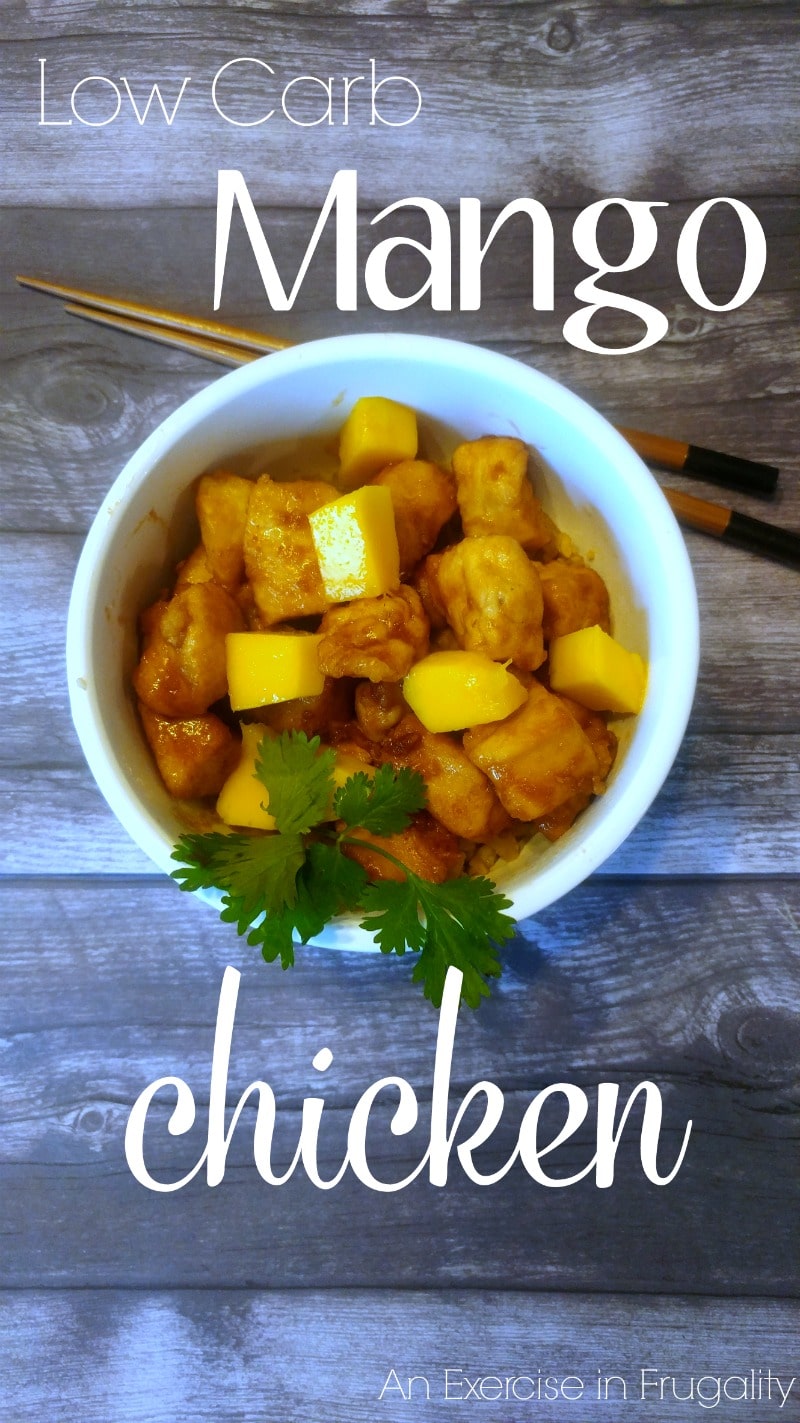This Low Carb Mango Chicken Recipe is a favorite of ours. We have it all the time and its even better than takeout! I've been enjoying it as part of my healthy journey with the #GlucernaChallenge. Oh, and you need to have it with the cauliflower fried rice. It's the bomb. You won't miss conventional rice at all! 