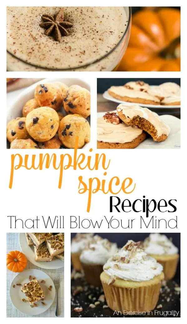 Pumpkin Spice season is here! These pumpkin spice recipes will BLOW YOUR MIND. There's a variety of yummy treats here and there's sure to be something for everyone to enjoy.