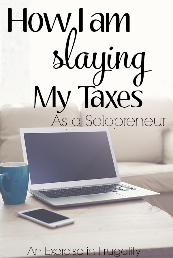 How I'm Slaying My Taxes as a Solopreneur- Tax time can be intimidating but there are things you can do to make it easier. This is a step by step guide of how I prepare for taxes as a self-employed girl boss! TaxSlayer | Ad | WAHM | Finances | business owner