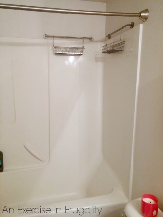 DIY Shower Organizer Hack - An Exercise in Frugality