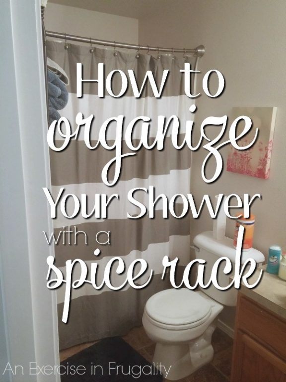 DIY Shower Organizer Hack An Exercise in Frugality