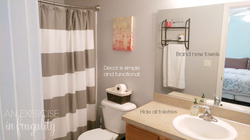 how to stage your house master bathroom 