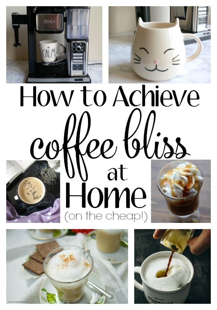 How to Achieve Coffee Bliss at Home. I am SO guilty of spending way too much money at Starbucks. Thankfully, the lovely peeps at Ninja sent me the Ninja Coffee Bar and now I am whipping up swoon-worthy drinks that would make a barista green with envy. Beats spending $10 a day on lattes!! These recipes will get you started but the possibilities are endless.