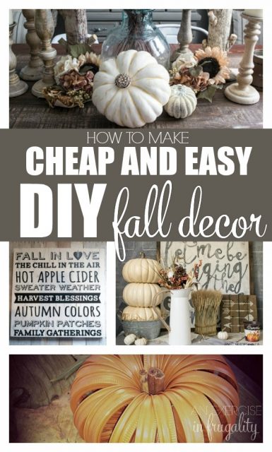 Easy DIY Fall Decor Ideas - An Exercise in Frugality