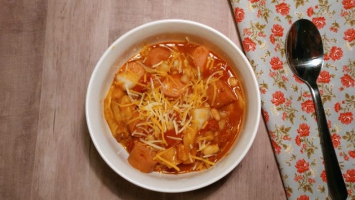 Low carb Chili cheese hot dog casserole