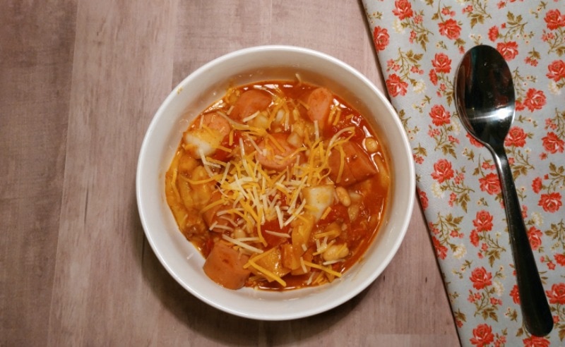 Low carb Chili cheese hot dog casserole