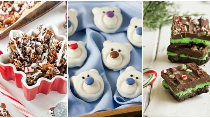 Easy Christmas Desserts That Will Blow Your Mind! These simple holiday treats are sure to make kids and adults alike jump for joy. Some are baked, some are no-bake but all of them are delicious, easy Christmas goodies so good you'll want to make them a family tradition! #Christmas #holiday #dessert #party #gathering #potluck #treat #sweettooth #candy