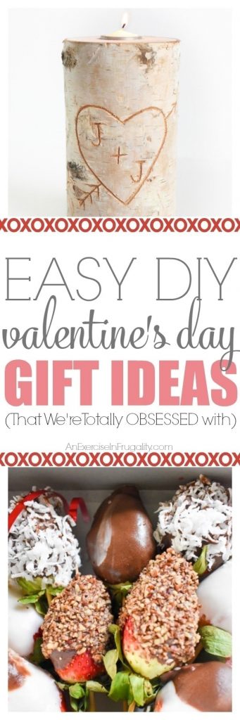 Valentine's Day is sooner than you think. If you're looking for the perfect Easy DIY Valentine Gift Ideas, then look no further! These super cute Valentine's Day gifts for him or her will show your sweetheart how much you love them! So easy, even people who aren't crafty can make these. #holiday #Valentine #ValentinesDay #love #gift #giftideas 