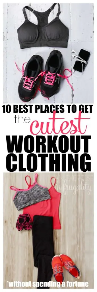 These workout clothes make cute workout outfits!